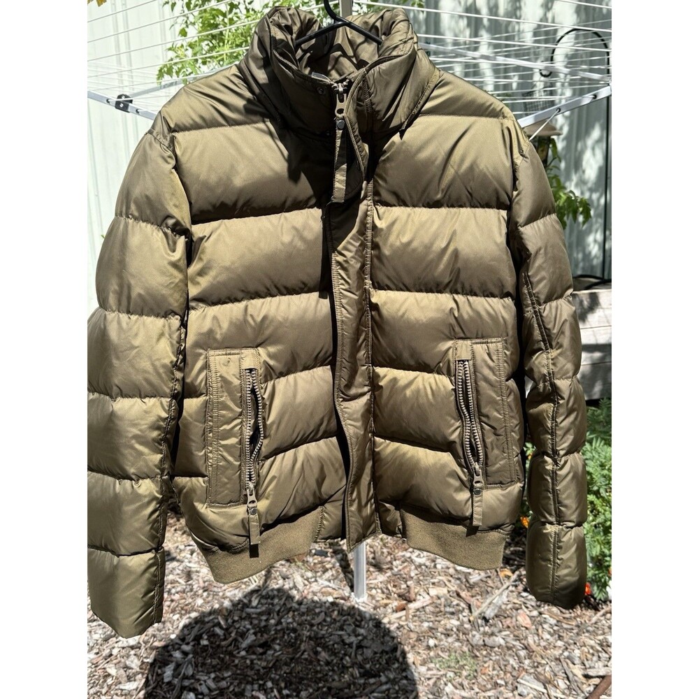 Vintage MARC NEW YORK Goose Down Puffer Mens sz Large Jacket Olive Green